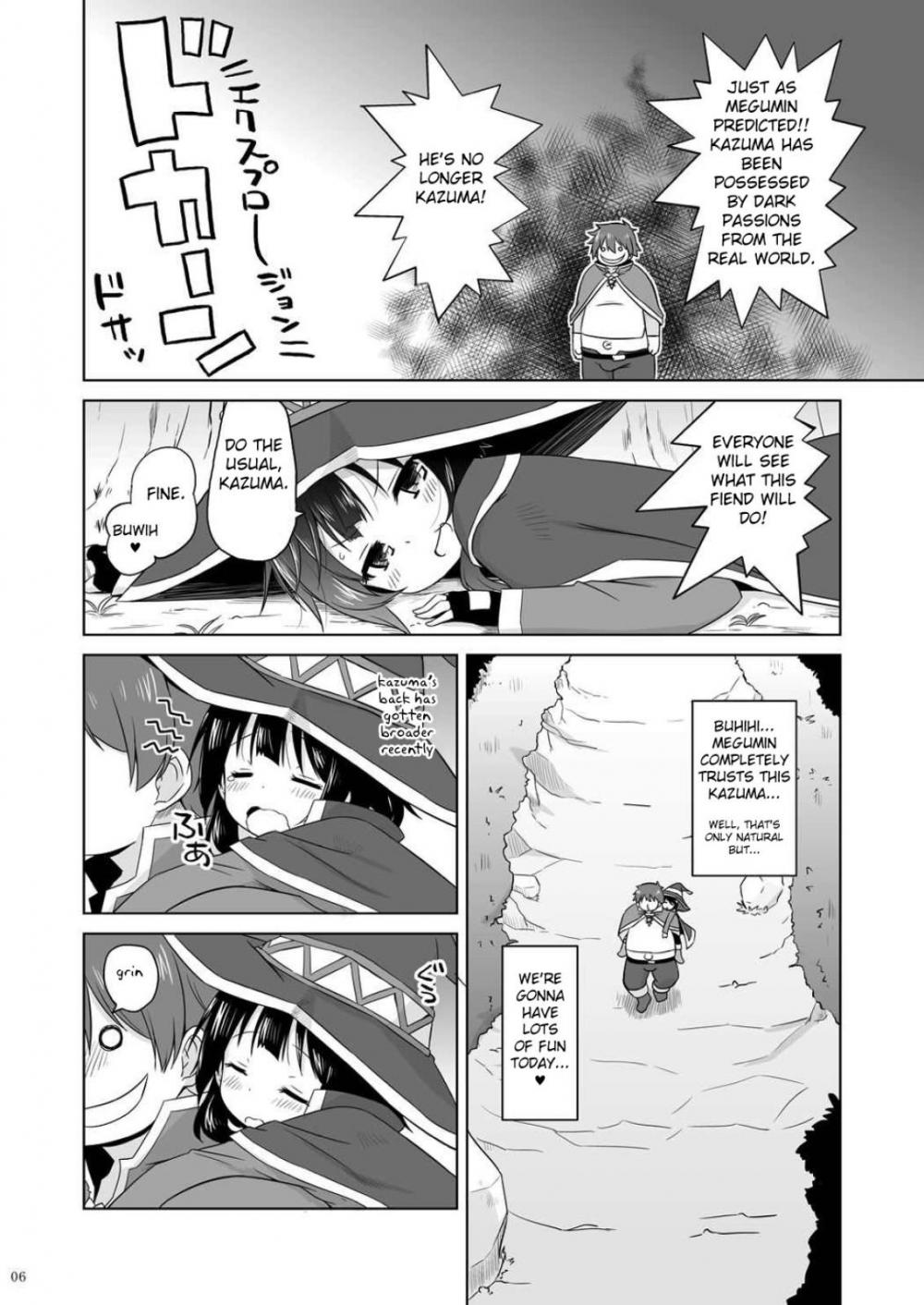 Hentai Manga Comic-To Sleeping Megumin I'm Going To Dufufufufu WW-v22m-Read-4